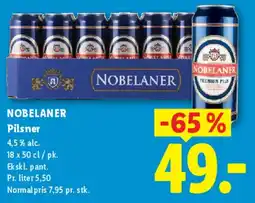 Lidl Nobelaner Pilsner tilbud
