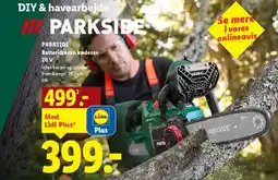 Lidl PARKSIDE Batteridreven kædesav 20 V tilbud