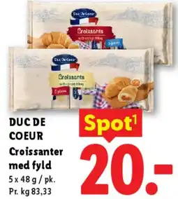 Lidl Croissanter med fyld tilbud