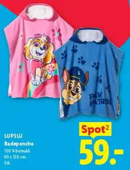 Lidl LUPILU Badeponcho tilbud