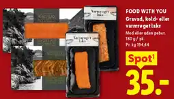 Lidl Food With You – gravad / varmrøget laks tilbud