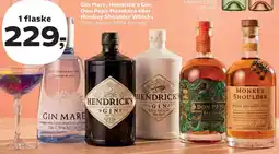 Kvickly Gin Mare, Hendrick's Gin, Don Papa Masskara eller Monkey Shoulder Whisky tilbud