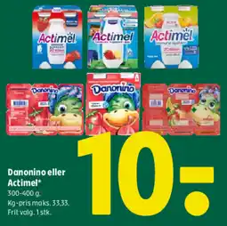 Coop 365 Danonino eller Actimel* tilbud