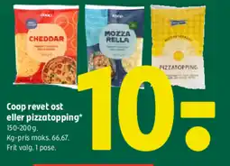 Coop 365 Coop revet ost eller pizzatopping tilbud