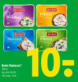 Coop 365 Buko flødeost* tilbud