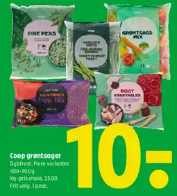 Coop 365 Coop grøntsager tilbud