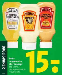 Coop 365 Heinz mayonnaise eller sennep* tilbud