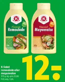 Coop 365 K-Salat remoulade eller mayonnaise tilbud