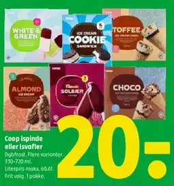Coop 365 Coop ispinde eller isvafler tilbud