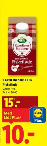 Lidl KAROLINES KØKKEN Piskefløde tilbud