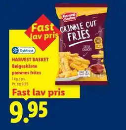 Lidl HARVEST BASKET Bølgeskårne pommes frites tilbud