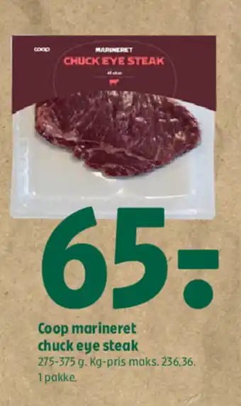 Coop 365 Coop marineret chuck eye steak tilbud
