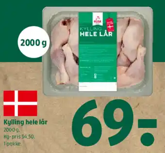 Coop 365 Kylling hele lår tilbud