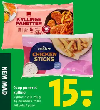 Coop 365 Coop paneret kylling tilbud