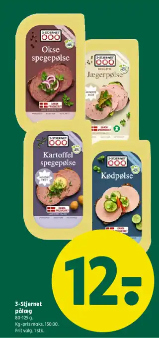 Coop 365 3-Stjernet pålæg tilbud