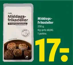 Coop 365 Middags- frikadeller tilbud