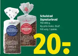 Coop 365 Schulstad Signaturbrød tilbud