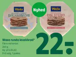 Coop 365 Wasa runda knækbrød* tilbud