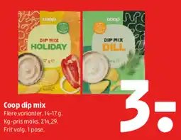 Coop 365 Coop dip mix tilbud