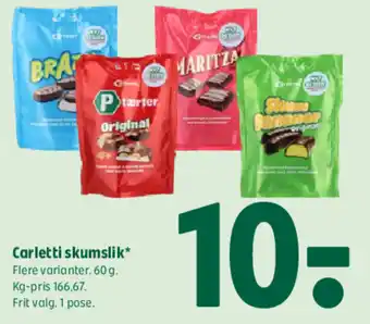 Coop 365 Carletti skumslik* tilbud