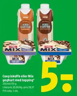 Coop 365 Coop iskaffe eller Mix yoghurt med topping tilbud