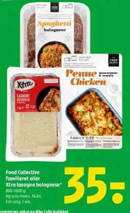 Coop 365 Food Collective familieret / Xtra lasagne bolognese tilbud