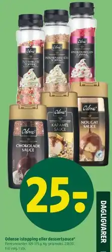 Coop 365 Odense is topping eller dessertsauce tilbud