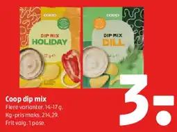Coop 365 Coop dip mix tilbud