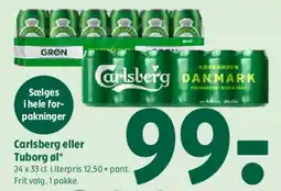 Coop 365 Carlsberg eller Tuborg tilbud