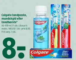 Coop 365 Colgate tandpasta, mundskyl eller tandbørste tilbud