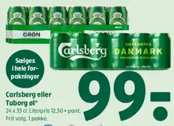 Coop 365 Carlsberg eller Tuborg øl* tilbud
