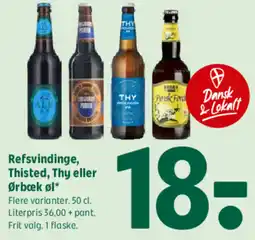 Coop 365 Refsvindinge, Thisted, Thy eller Ørbæk øl* tilbud