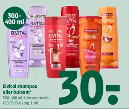 Coop 365 Elvital shampoo eller balsam* tilbud