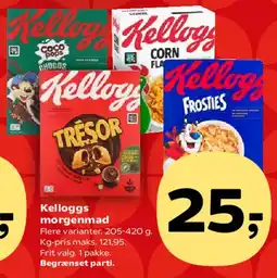 SuperBrugsen Kelloggs morgenmad tilbud