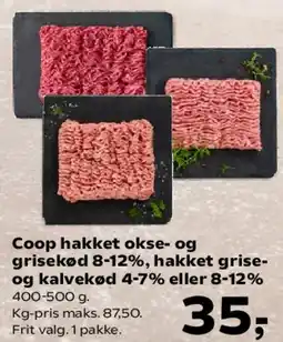 SuperBrugsen Coop hakket oksekød 8-12% tilbud