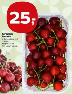 SuperBrugsen Kirsebær i bakke tilbud