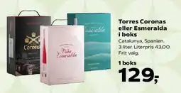 SuperBrugsen Torres Coronas eller Esmeralda i boks tilbud