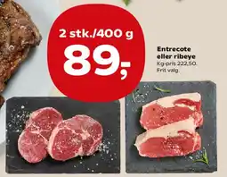 Kvickly Entrecote eller ribeye tilbud