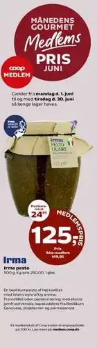 Kvickly Irma pesto tilbud