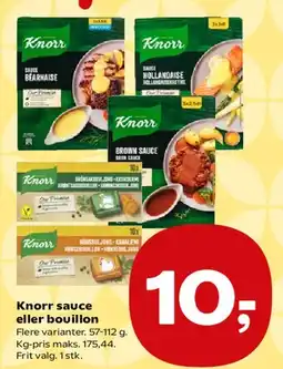 Kvickly Knorr sauce eller bouillon tilbud