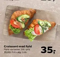 Kvickly Croissant med fyld tilbud