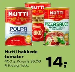 Kvickly Mutti hakkede tomater tilbud