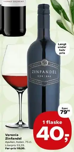 Kvickly Veronia Zinfandel tilbud
