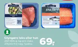 Kvickly Glyngøre laks eller tun tilbud