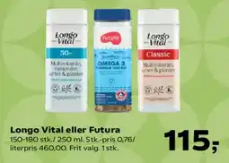 Kvickly Longo Vital eller Futura tilbud