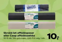 Kvickly Skrald-let affaldsposer eller Coop affaldssække tilbud