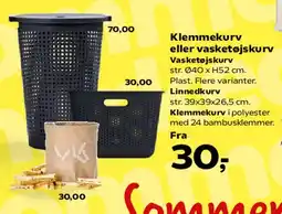 Kvickly Klemmekurv eller vasketøjskurv tilbud