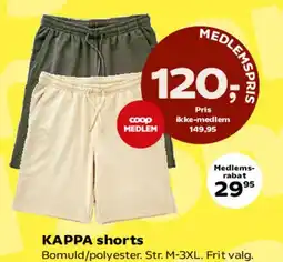 Kvickly KAPPA shorts tilbud