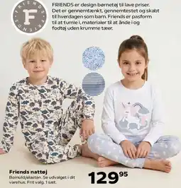 Kvickly Friends nattøj tilbud