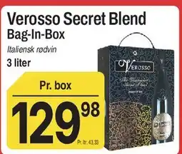 ABC Lavpris Verosso Secret Blend (Bag-in-Box) tilbud